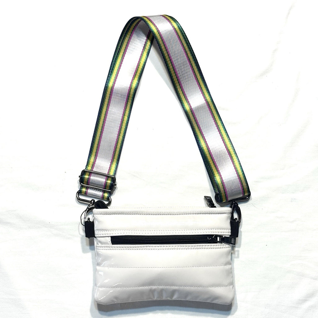 THINK ROYLN Bum Bag Shoulder Crossbody Patent Ivory White (MSRP $98)