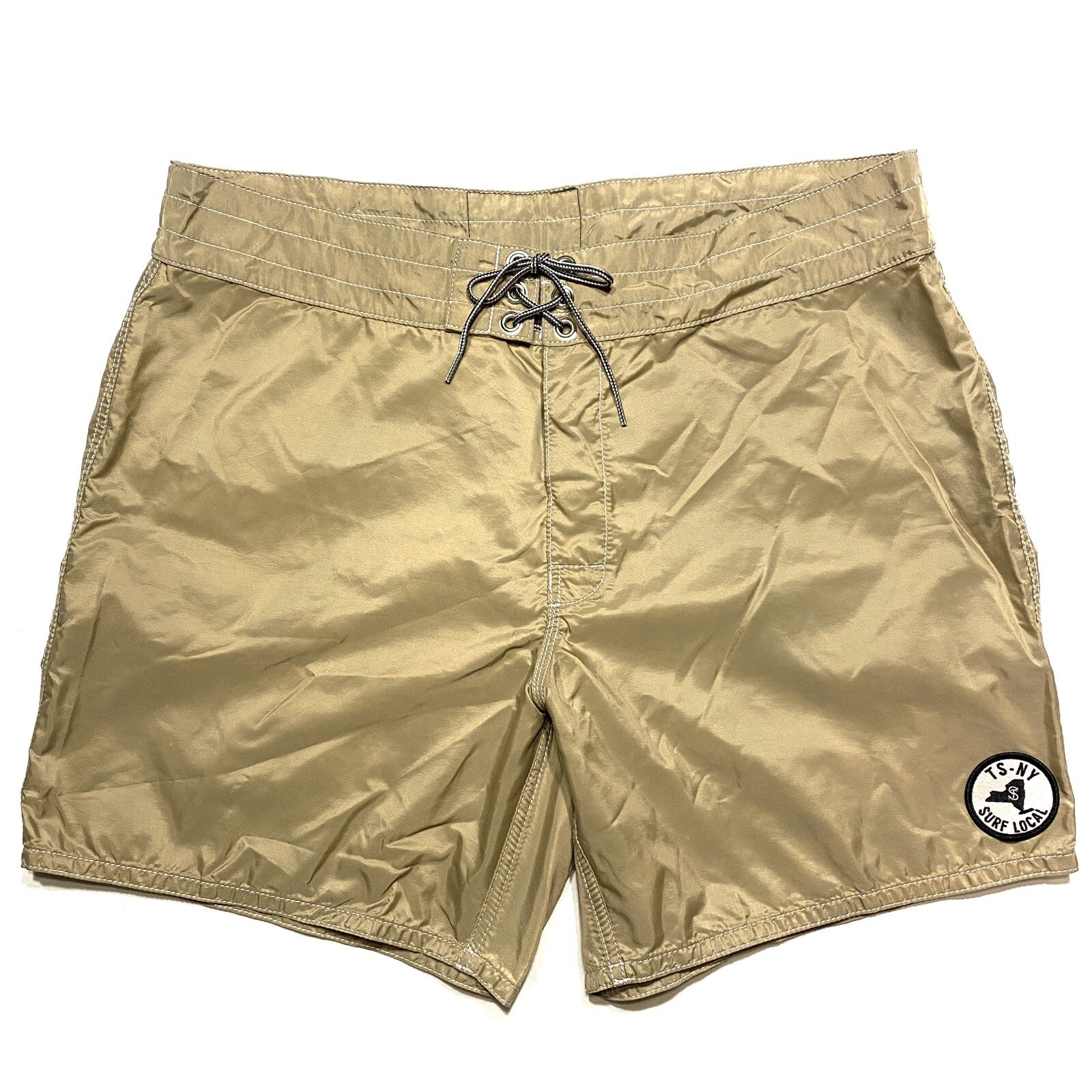 BIRDWELL For Todd Snyder Mens Beach Britches Swim Board Shorts Khaki (MSRP $168)