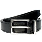 DUNHILL Mens 30mm TG Lock Buckle Calf Leather Belt Black 110 (MSRP $375)