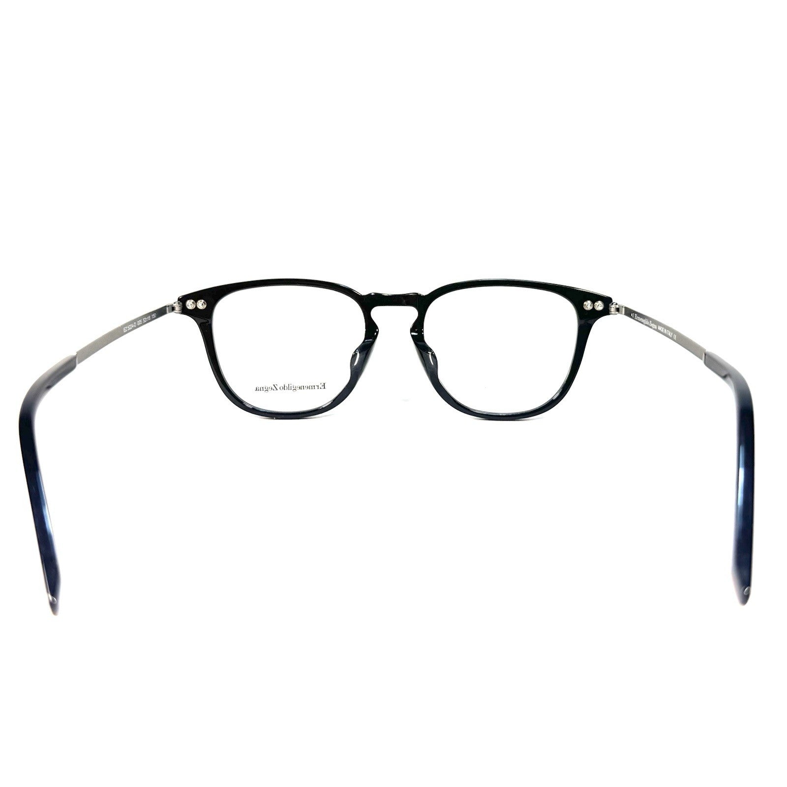 ERMENEGILDO ZEGNA Mens EZ5224 005 Round Eyeglasses Frames Black (MSRP $275)