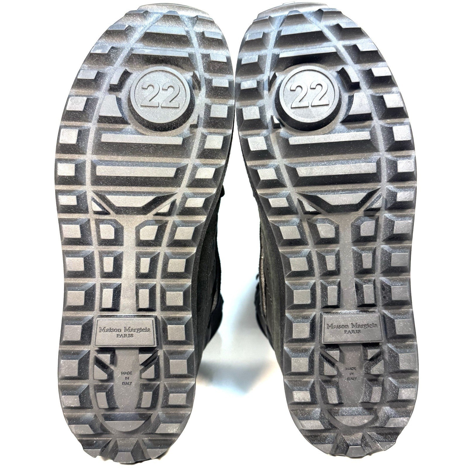 MAISON MARGIELA Mens Climber Hiker Suede Sneaker Boots Black (MSRP $990)