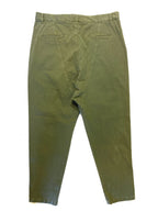 NILI LOTAN Womens Paris Crop Drop Crotch Cotton Pants Clover Green (MSRP $395)
