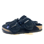BIRKENSTOCK Womens Arizona Shearling Fur Sandals Narrow Black 36 (MSRP $150)