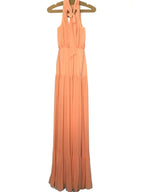 VERONICA BEARD Lilliana Long Pleated Maxi Dress Coral Pink (MSRP $698)