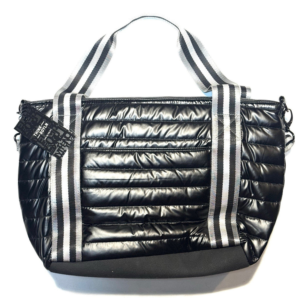 THINK ROYLN Ace Of The Court Pickleball Tote Bag Pearl Black (MSRP $228)