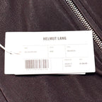 HELMUT LANG Womens Zip Leather Pants Wine Brown (MSRP $1,095)