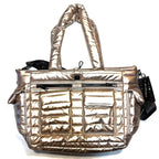 THINK ROYLN Two Faced Reversible Tote Bag Pearl Cashmere Gold (MSRP $198)