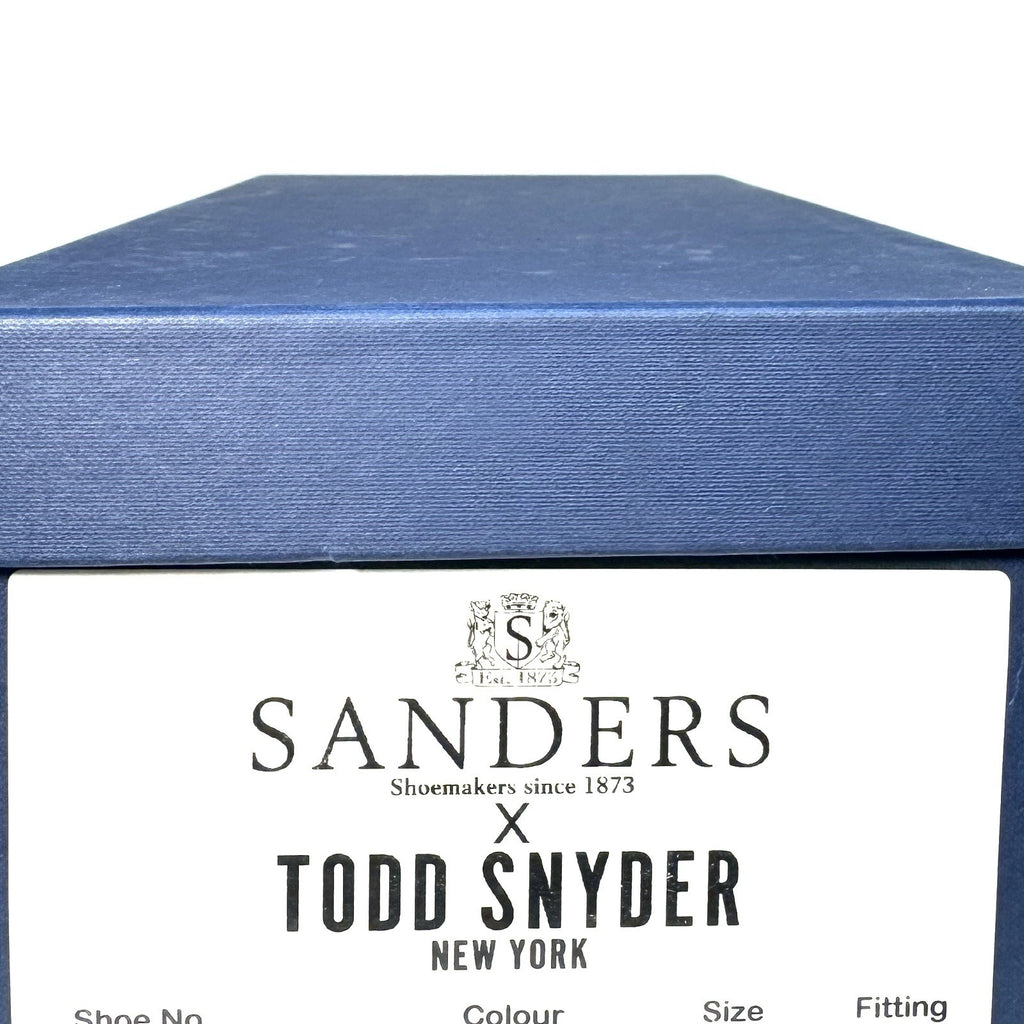 SANDERS x TODD SNYDER Mens Clive Leather Penny Loafers Dark Brown (MSRP $578)