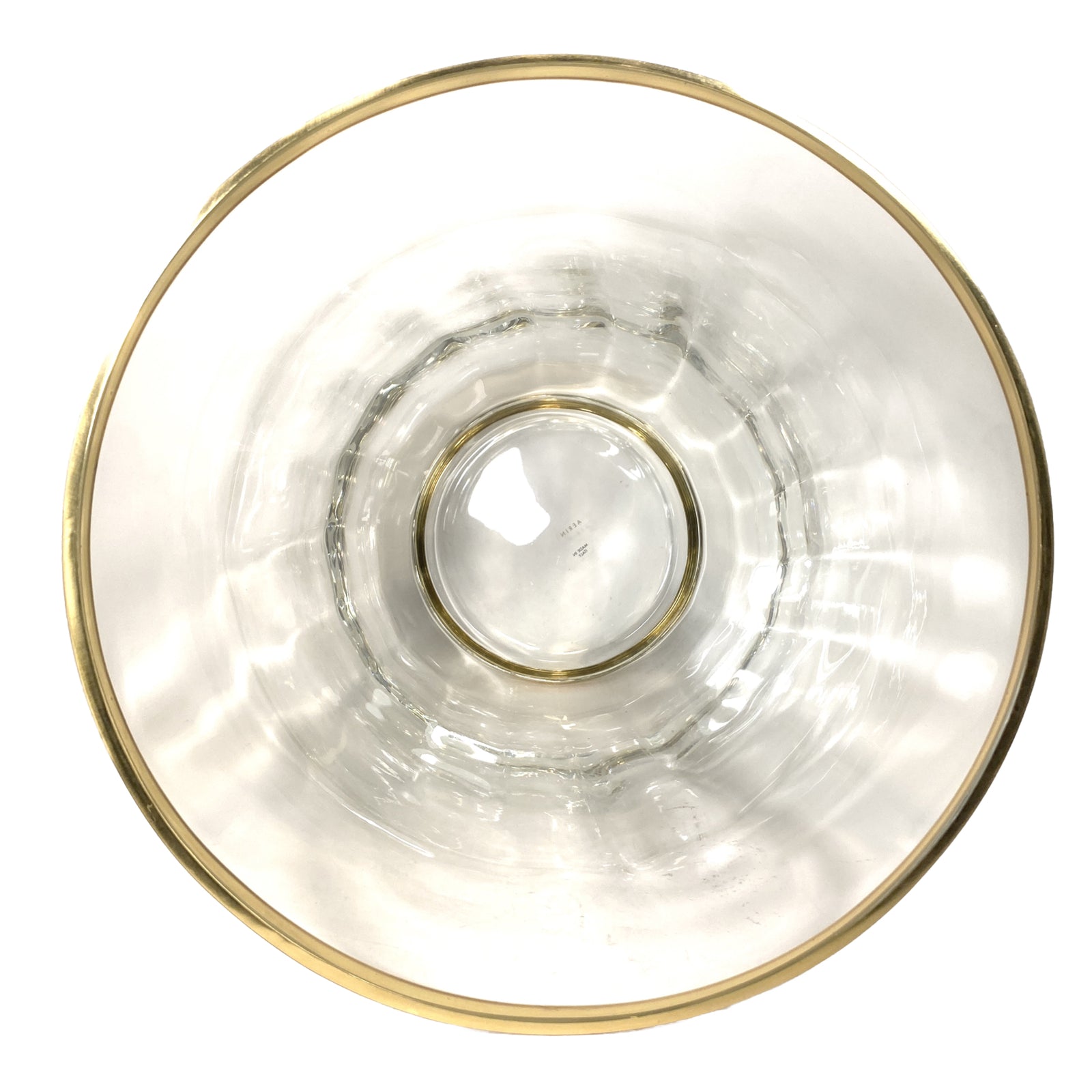 AERIN Sophia 18k Gold Crystal Glass Champagne Vase Bucket AH8417 (MSRP $295)