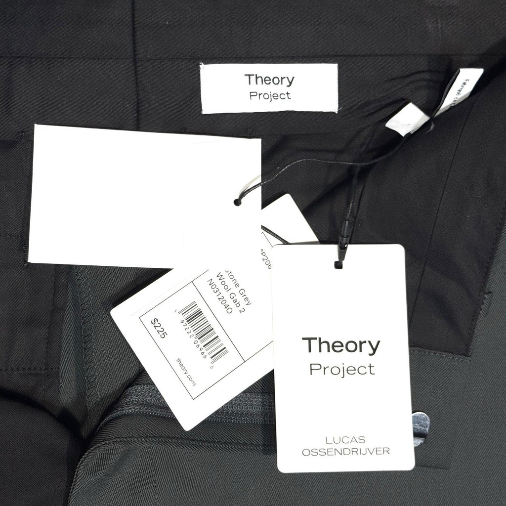 THEORY PROJECT Lucas Ossendrijver Mens MP206 Pleated Wool Pants Grey (MSRP $225)
