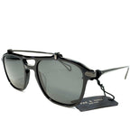 RAG & BONE Mens Walker RNB9005 Navigator Polarized Sunglasses Black (MSRP $558)