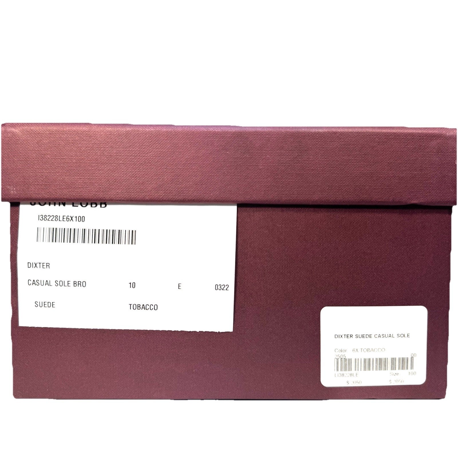JOHN LOBB Mens Dixter Suede Leather Chukka Boots Tobacco Brown 10 (MSRP $2,050)