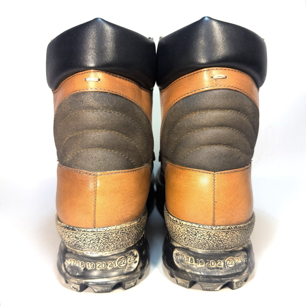 MAISON MARGIELA Mens Climber Hiker Leather Sneaker Boots Brown (MSRP $1,100)