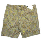 PRANA Mens 7in Fenton Board Shorts Swim Trunks Juniper Fronds Green (MSRP $65)