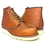 RED WING Womens Classic Moc Lace Up Boots Oro Legacy Brown 8.5 (MSRP $320)