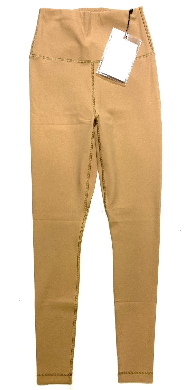 WARDROBE NYC Womens Solid Sport Leggings Camel Beige (MSRP $250)