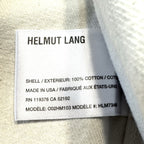 HELMUT LANG Mens Foil Jean Shirt Jacket Metal Crash Distressed Black (MSRP $695)