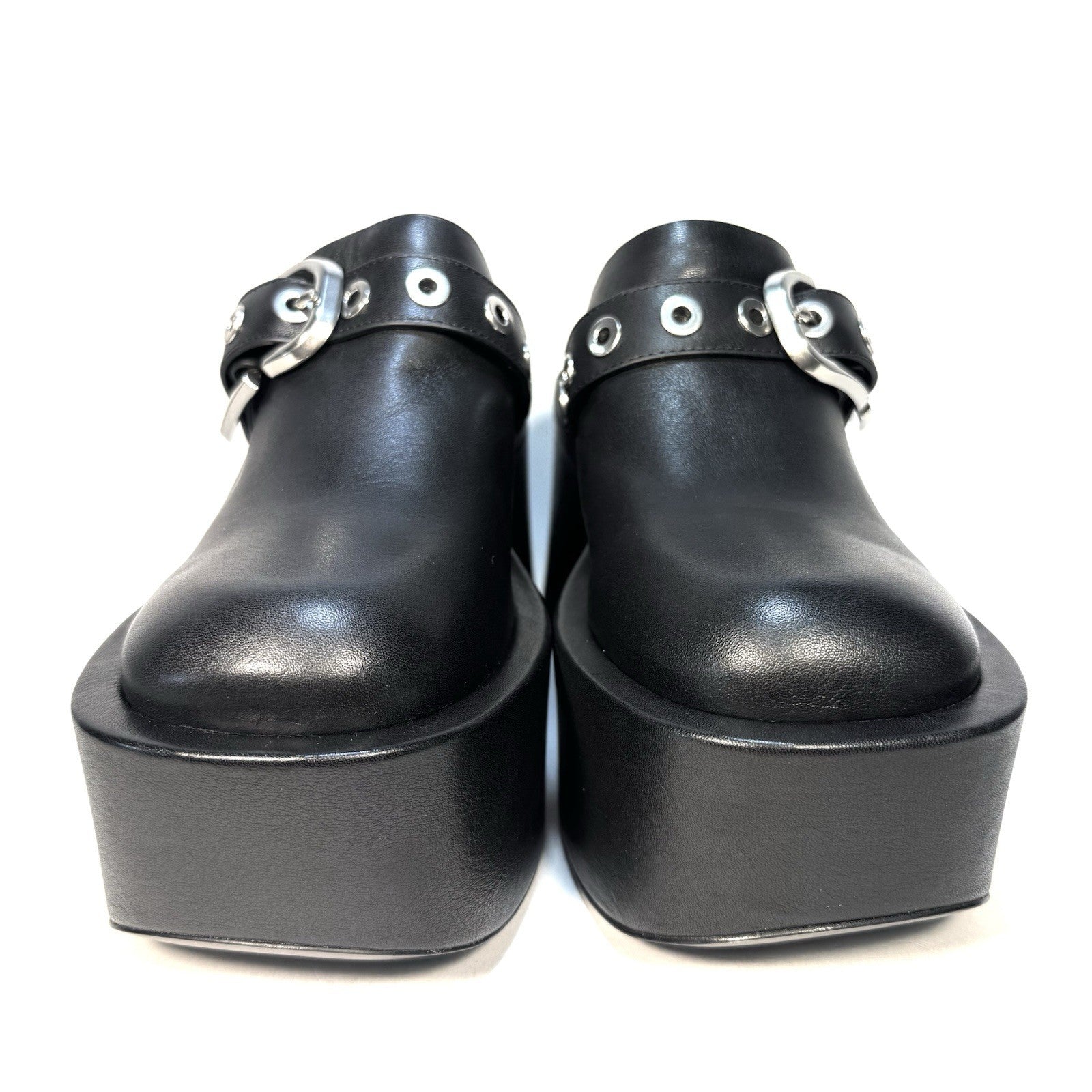 MARC JACOBS Womens The J Marc Platform Leather Clog Black 9 (MSRP $495)