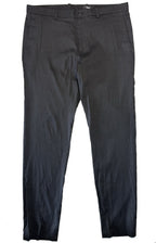 THEORY Mens Zaine Good Crunch Linen Straight Leg Chino Pants Black (MSRP $265)