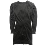 ANINE BING Womens Alaia Long Sleeve Ruffle Dress Black (MSRP $349)
