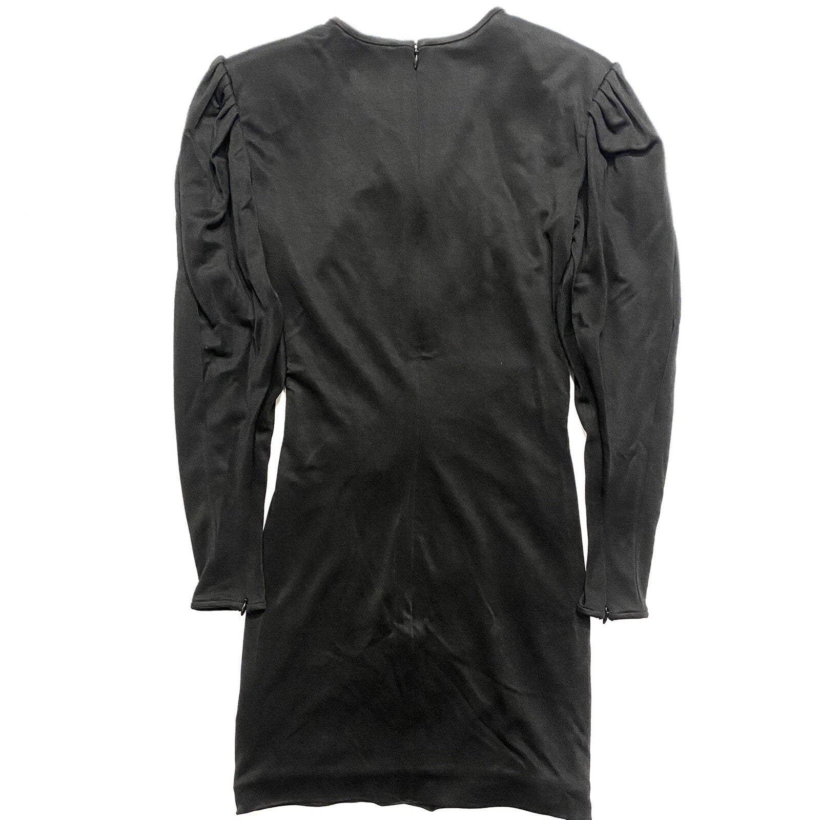 ANINE BING Womens Alaia Long Sleeve Ruffle Dress Black (MSRP $349)