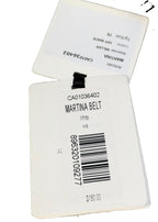 GAVAZZENI Womens Martina Buckle Leather Belt White XXS (MSRP $180)
