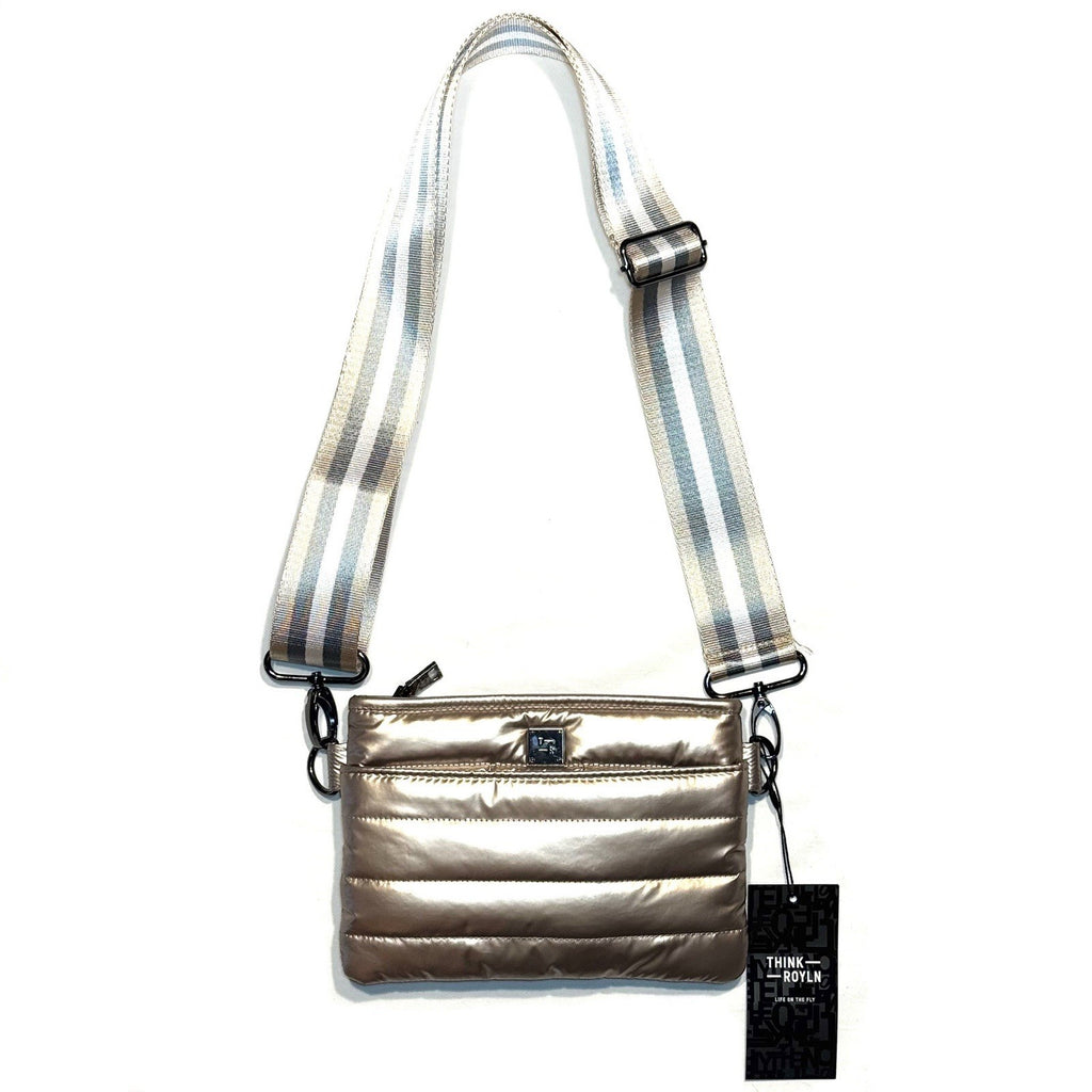 THINK ROYLN Bum Bag Shoulder Crossbody Pearl Cashmere Gold (MSRP $98)