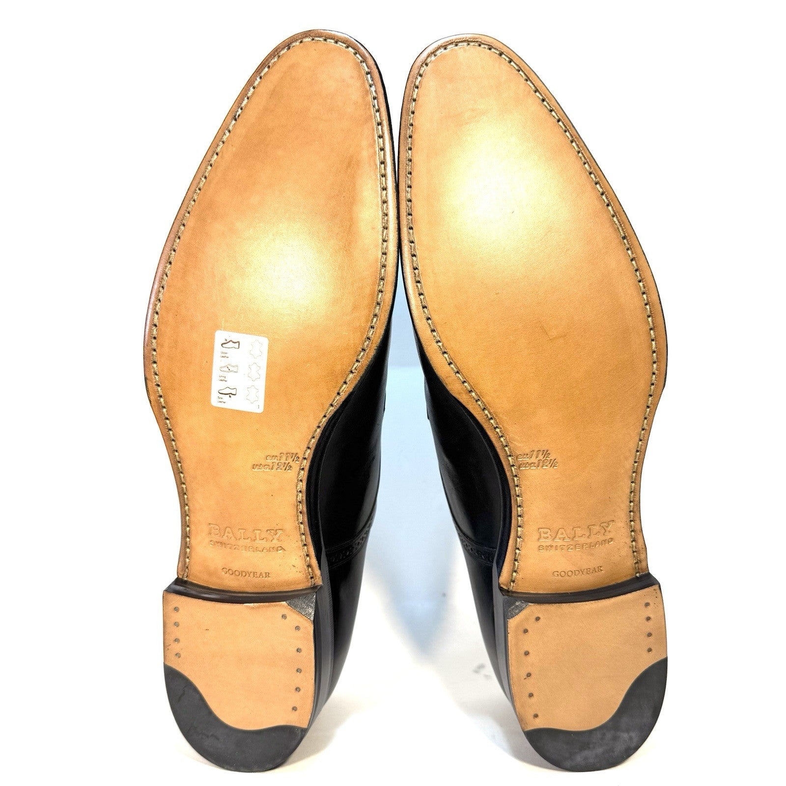 BALLY Scribe Mens Scamardo Calf Leather Derby Shoes Black 12.5 (MSRP $1,250)