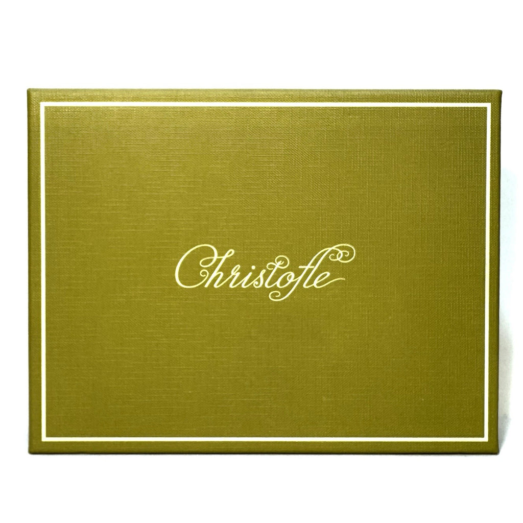CHRISTOFLE Silver Plated Chri-Chri Porcelain Vide Poche Trinket Tray (MSRP $200)