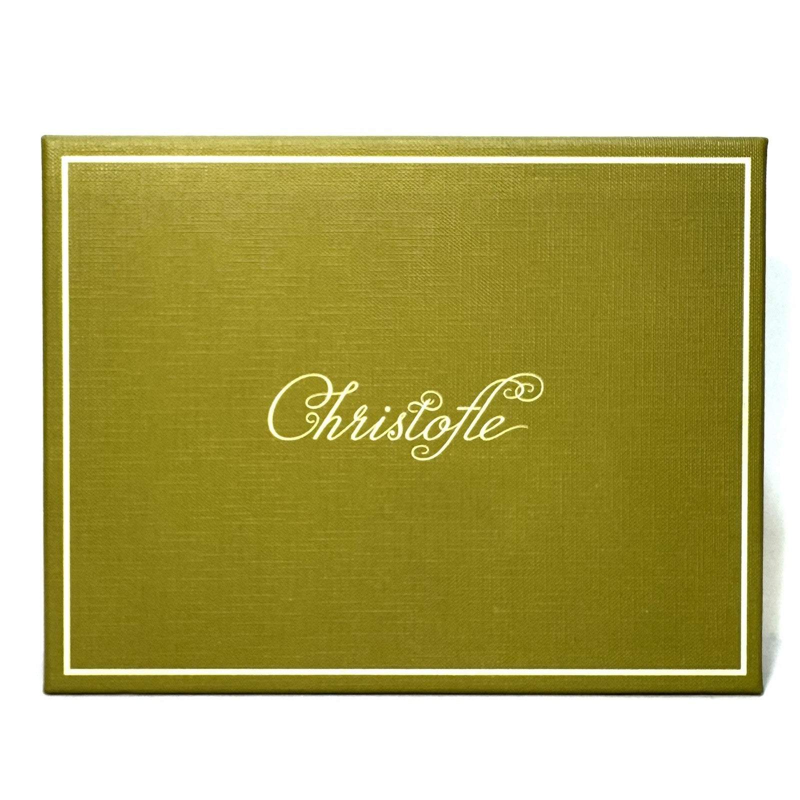 CHRISTOFLE Silver Plated Chri-Chri Porcelain Vide Poche Trinket Tray (MSRP $200)