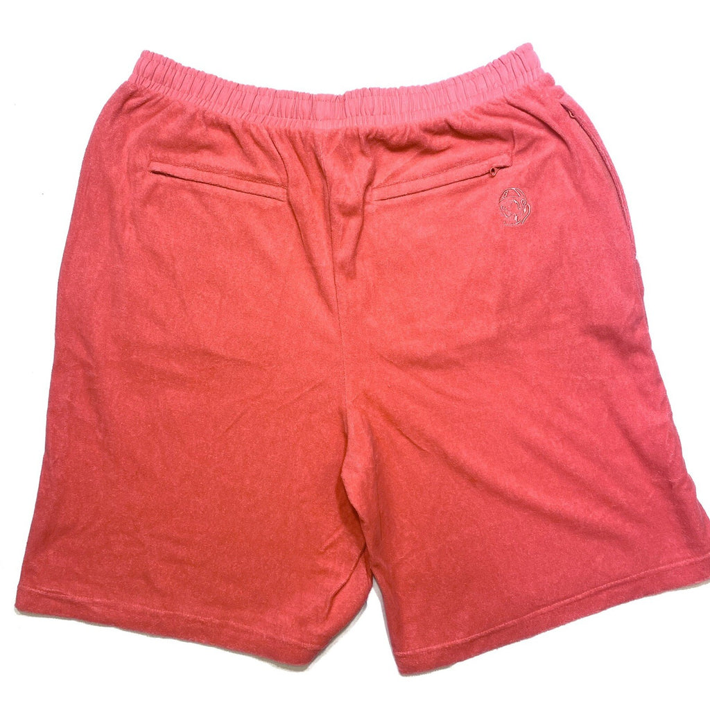 BILLIONAIRE BOYS CLUB Reversed Terrycloth Sweat Shorts Red Pink XL (MSRP $130)