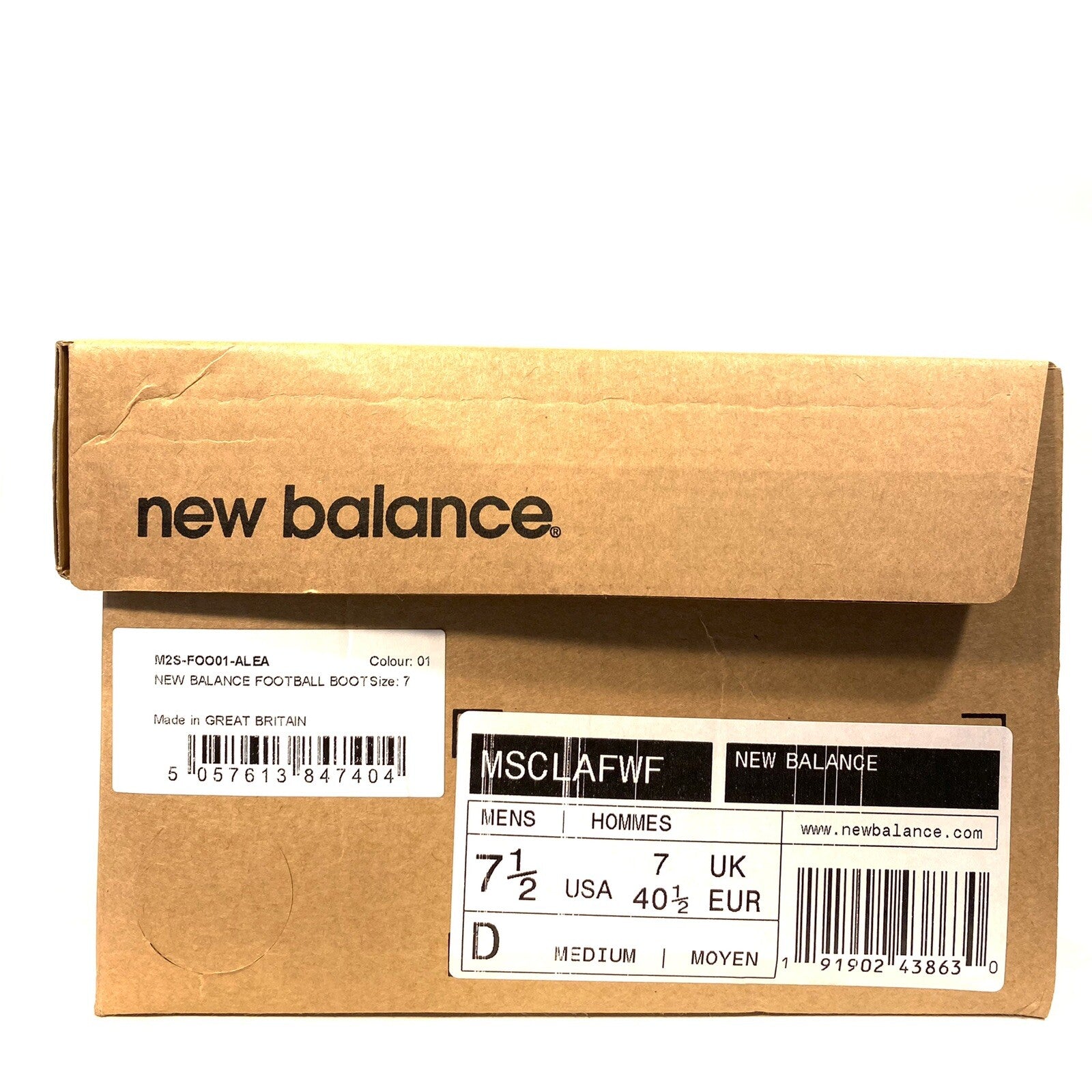 PAUL SMITH x NEW BALANCE Mens Football Soccer Cleats Stripe White US 7.5