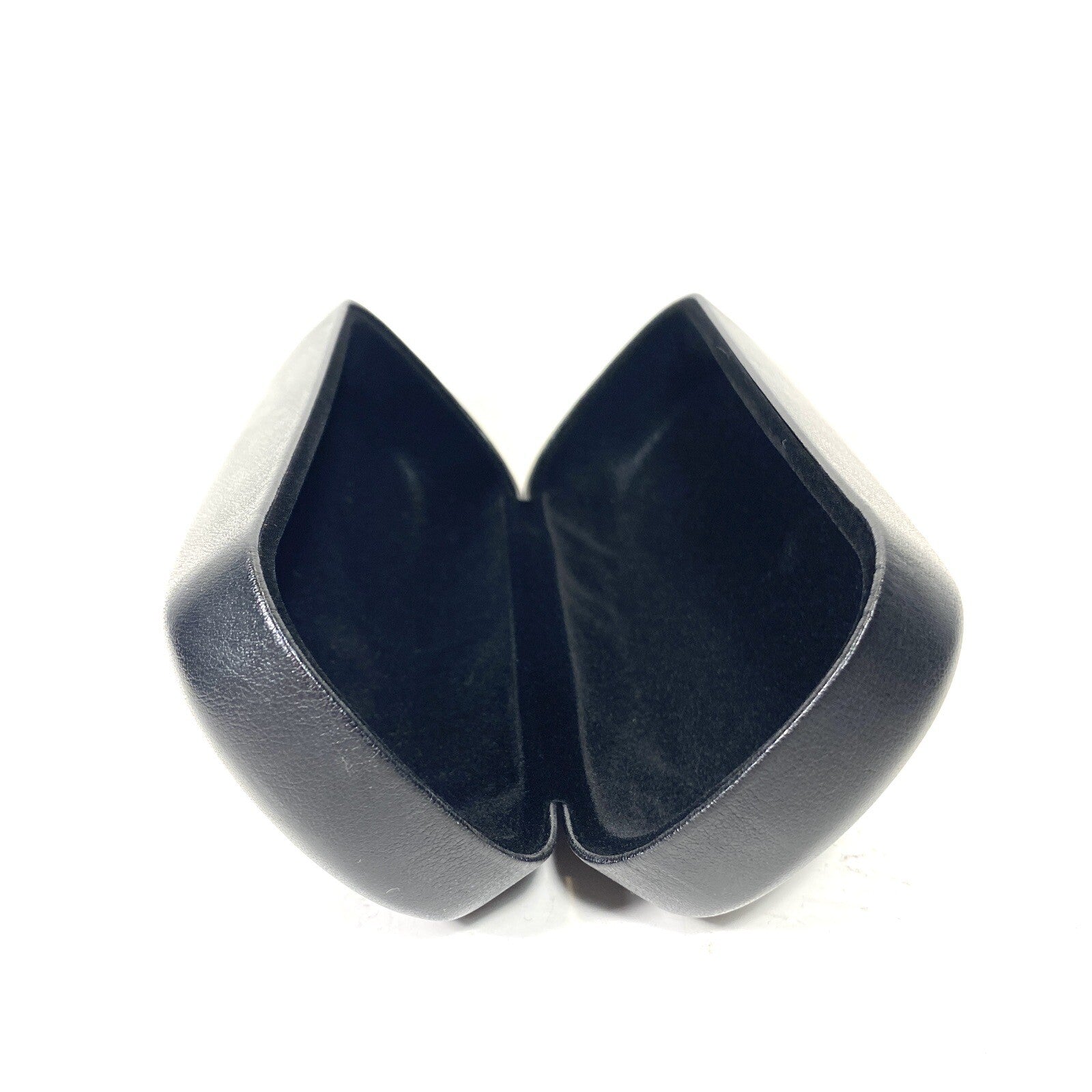 BALMAIN Leather Logo Eyeglasses Case Black