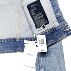 KHAITE Womens Rizzo Cropped Denim Jean Jacket Bryce Light Blue XS (MSRP $820)