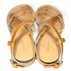 ISABEL MARANT Womens Jedri Leather Flat Sandals Natural Brown Tan 37 (MSRP $235)