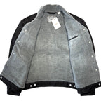 LEVIS Mens Recycled Sherpa Jacket Denim Jean Trucker Jacket Black L (MSRP $150)