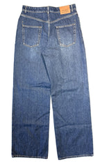 ALEXANDER MCQUEEN Womens Wide Leg Stonewash Denim Jeans Indigo Blue (MSRP $1190)