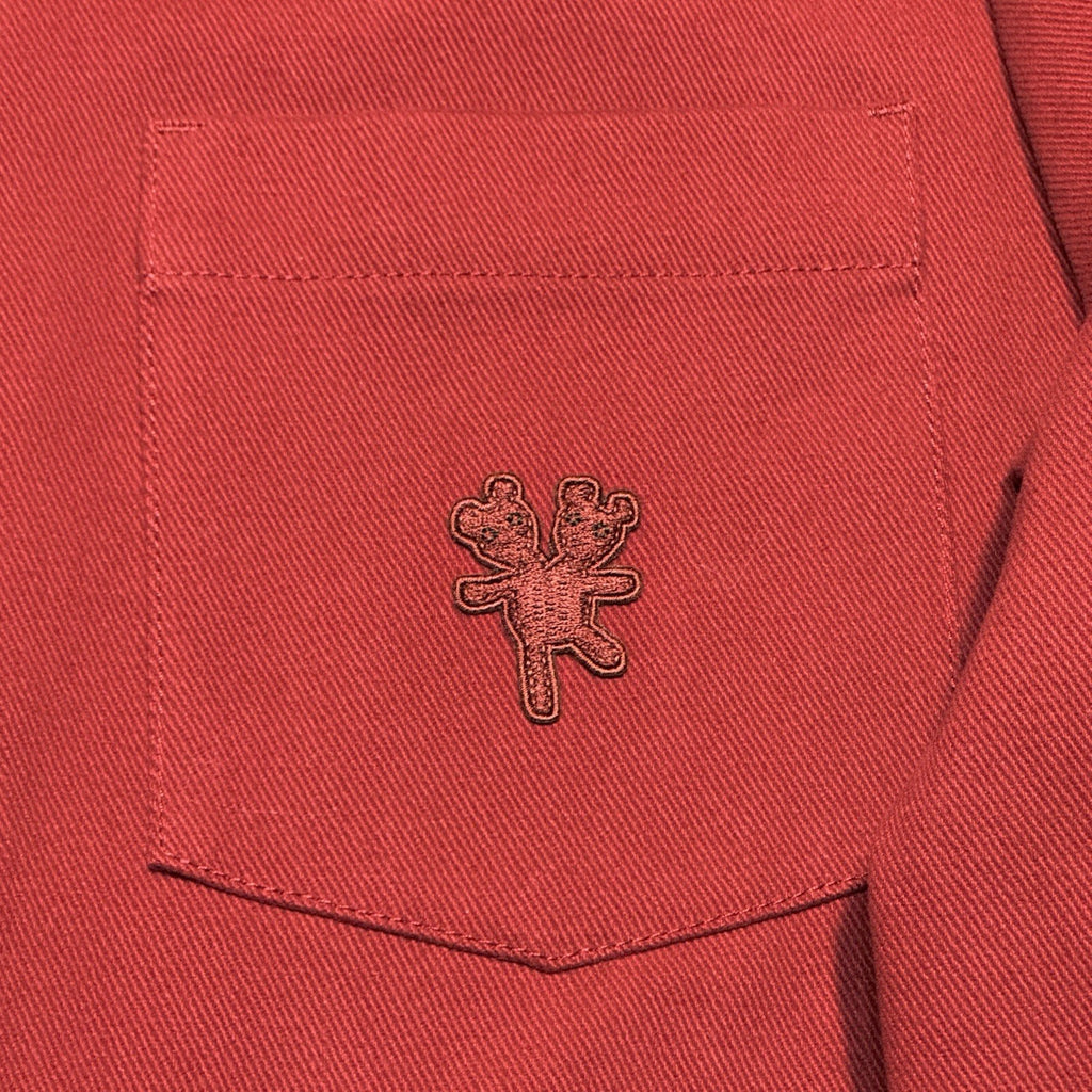 MARC JACOBS Heaven Mens Oversized Button Front Work Shirt Jacket Red (MSRP $195)