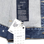 KHAITE Womens Ross Oversized Denim Jean Jacket Archer Blue (MSRP $980)