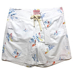 SATURDAYS NYC Mens Philippine de Richemont Bobby Surf Girl Swim Shorts White 29