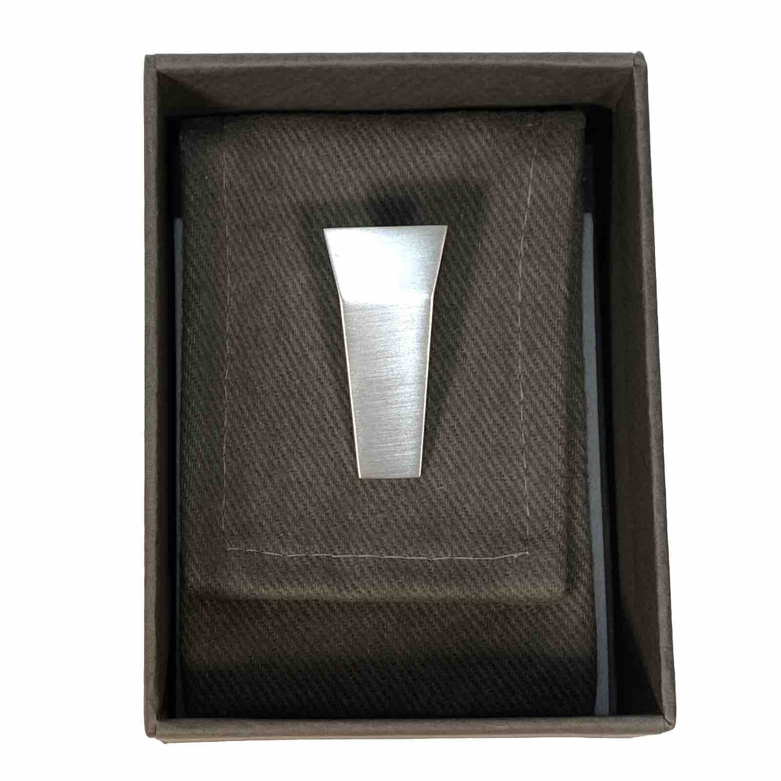 RICK OWENS Unisex Trunk Singular Earring Brushed Palladio Silver (MSRP $310)