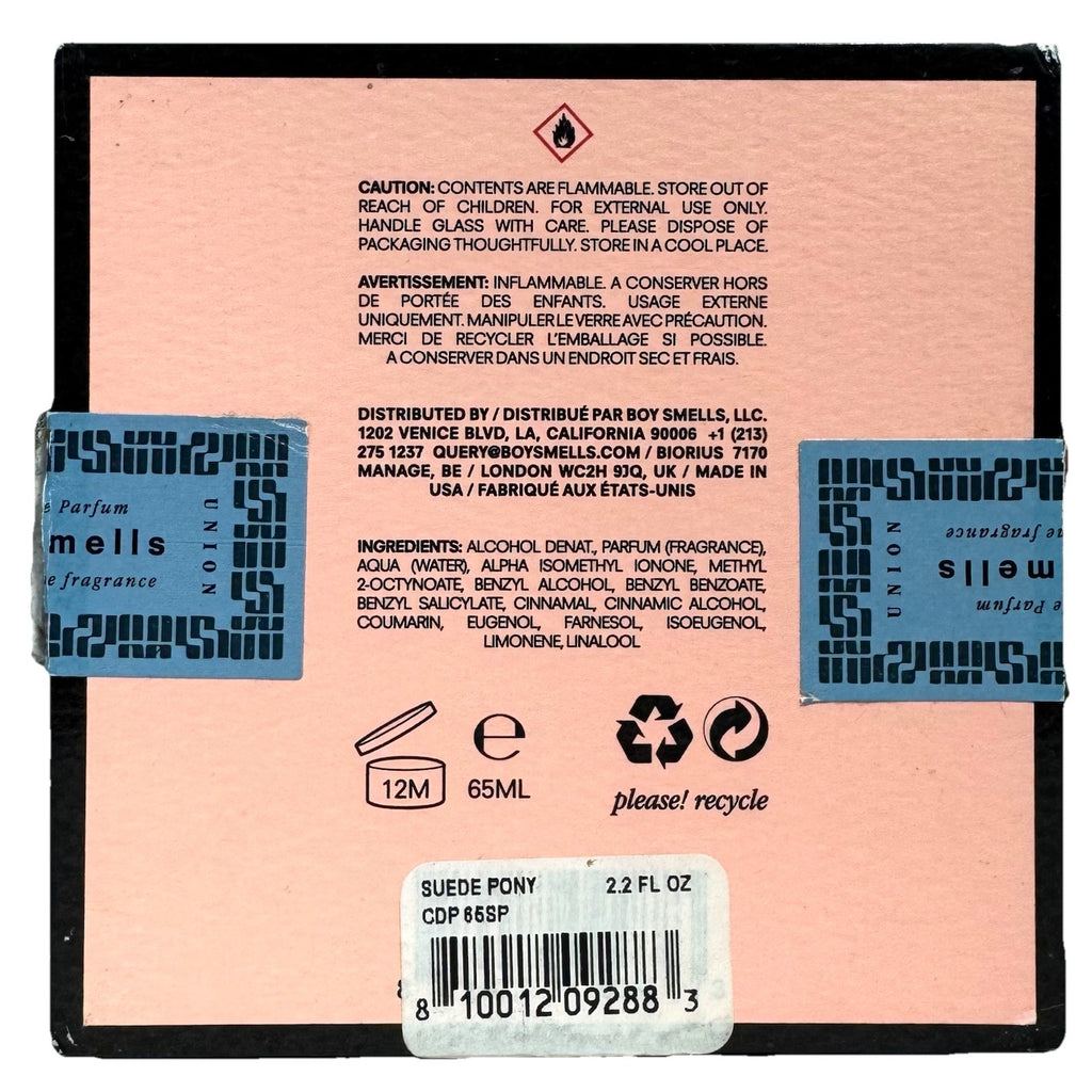 BOY SMELLS Suede Pony Cologne de Parfum Spray 2.2fl oz 65ml