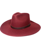 RAG & BONE Womens Ohara Cowboy Wool Felt Hat Burgundy Red (MSRP $295)