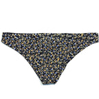 PRANA Womens Gemma Reversible Swim Bikini Bottom Black Petals (MSRP $55)