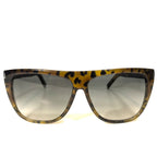 SAINT LAURENT SL 1 007 Tortoise Shield Sunglasses Brown (MSRP $360)