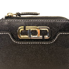 MARC JACOBS J Link Leather Zip Snap Wallet Black (MSRP $150)