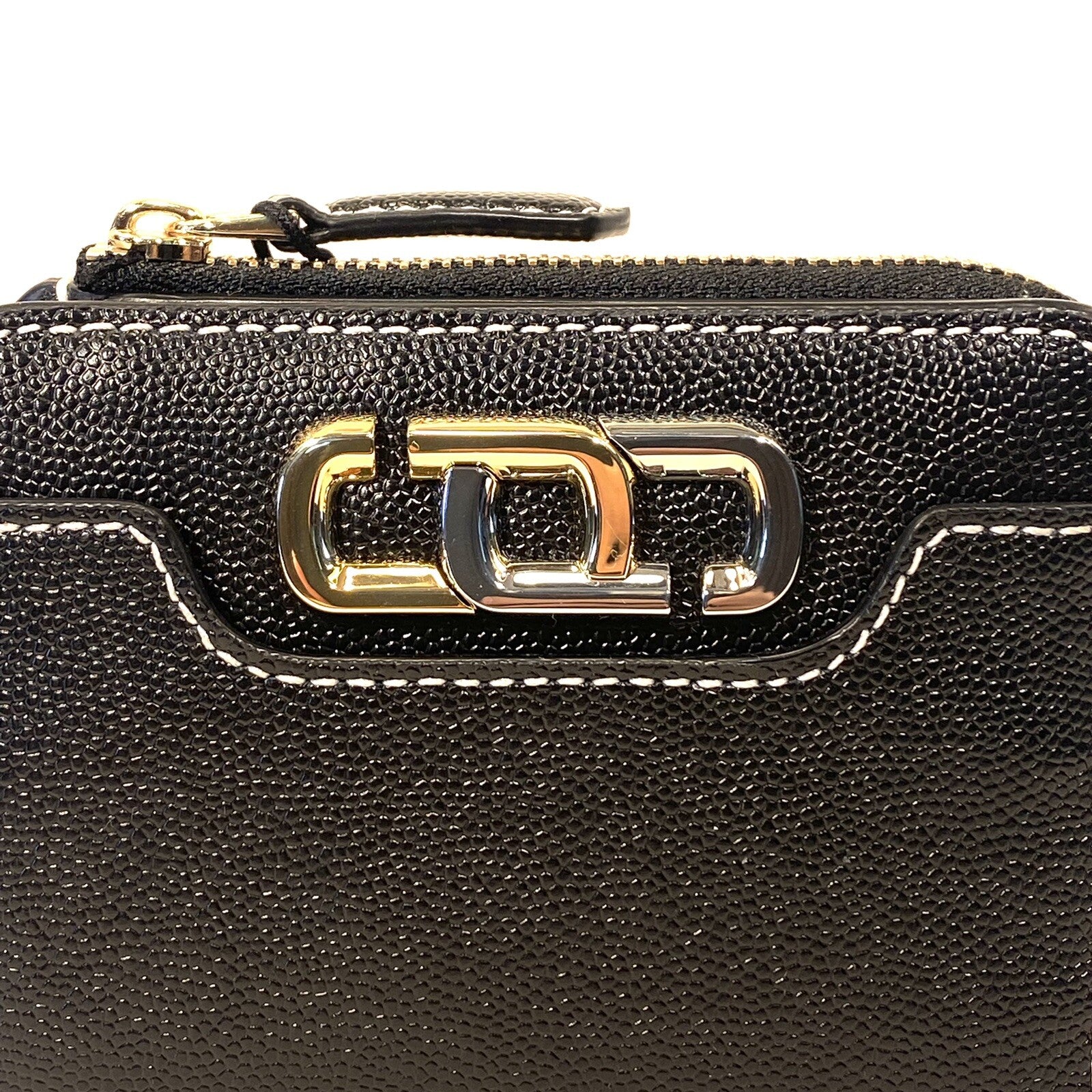 MARC JACOBS J Link Leather Zip Snap Wallet Black (MSRP $150)