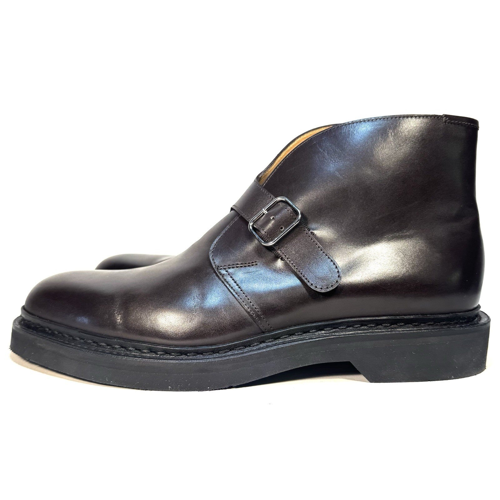 JOHN LOBB Mens Shoreditch Calf Leather Chukka Boots Dark Brown (MSRP $2,010)