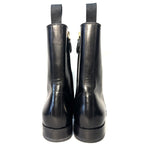 BALLY Scribe Mens Saltron Calf Leather Zip Chelsea Boots Black (MSRP $1,350)