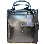 GHURKA Overlander No. 3 Leather Messenger Bag Vintage Black (MSRP $1,795)